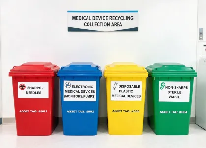 Medical device recycling station